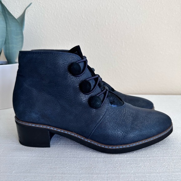 COPY - Sundance Dark Blue Shimmer Leather Heeled Victorian Boots Women’s EU38 U… - Picture 6 of 16